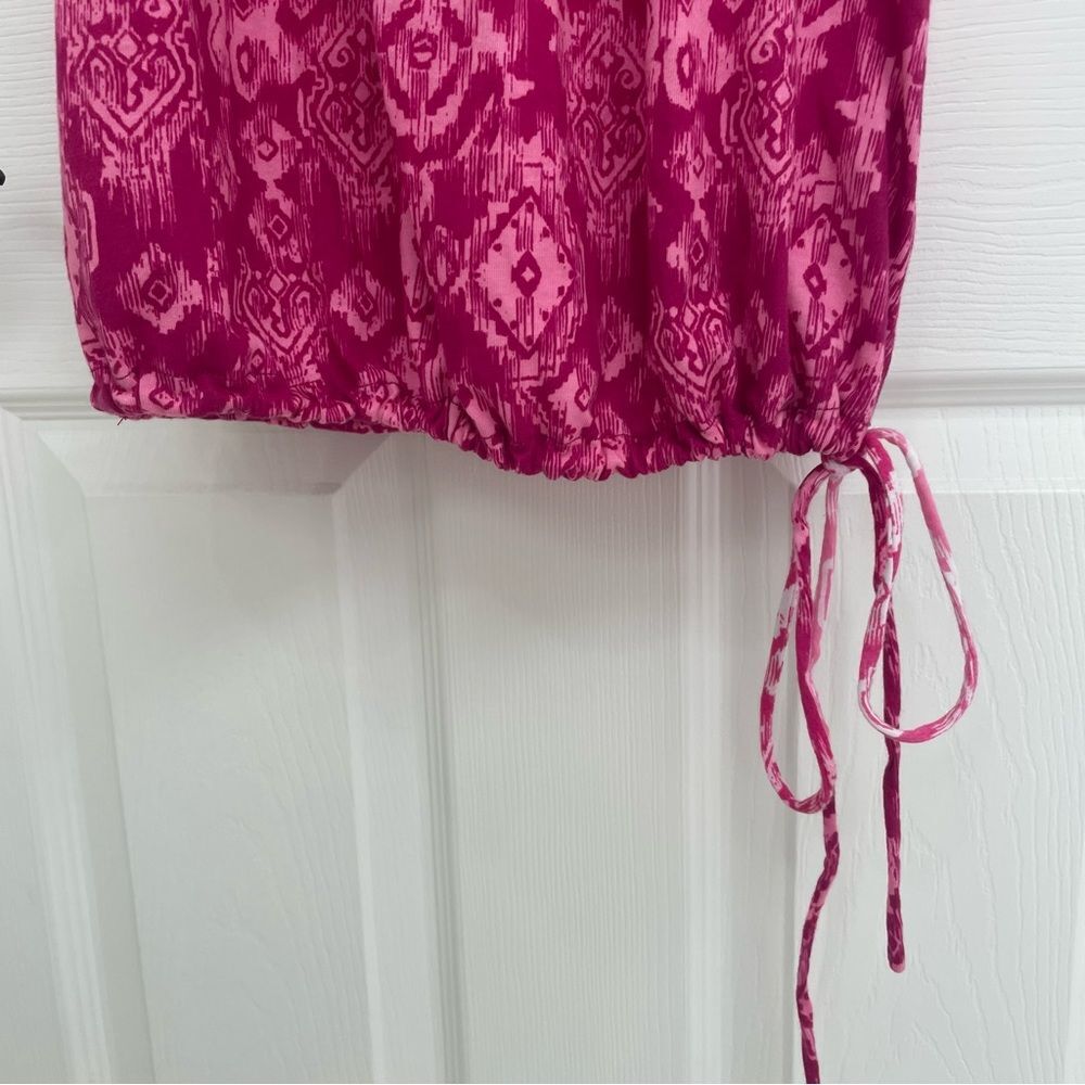 Style & Co. Two in One 90s Y2K Vintage Layered Pink Print Tank Women’s Size M - Picture 5 of 8